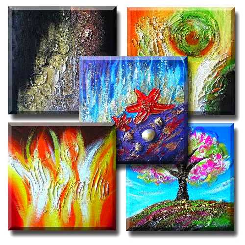 Original contemporary pop abstract art by Yin Lum